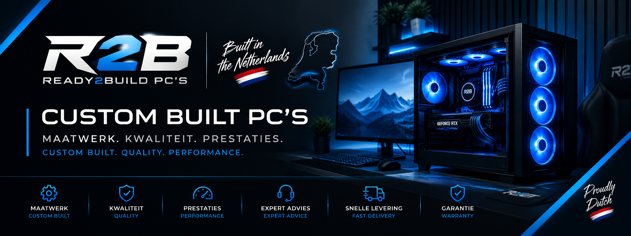 Ready2Build PC's — Custom Built PC's, Built in the Netherlands