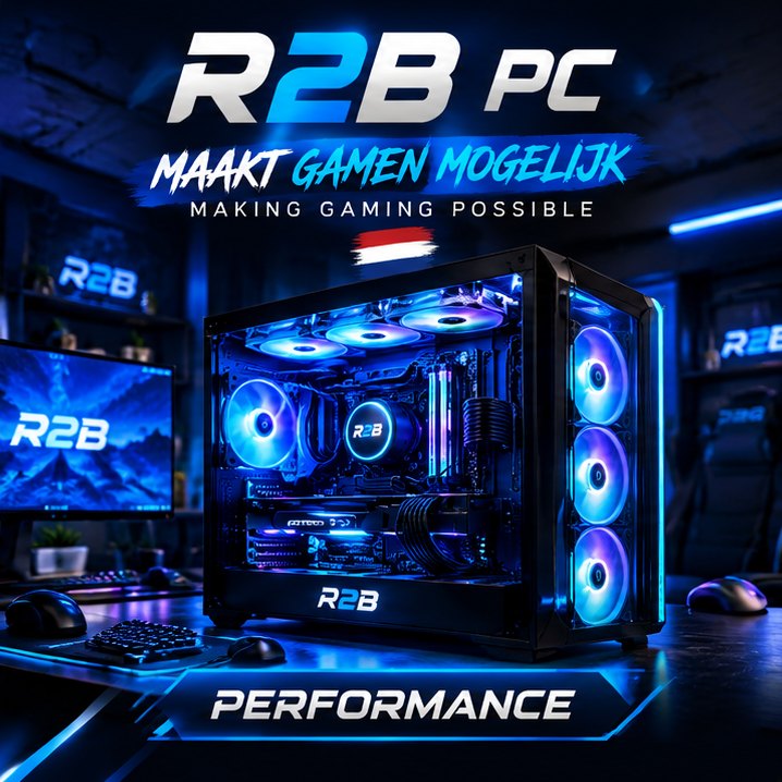 R2B Performance gaming PC — R2B PC maakt gamen mogelijk